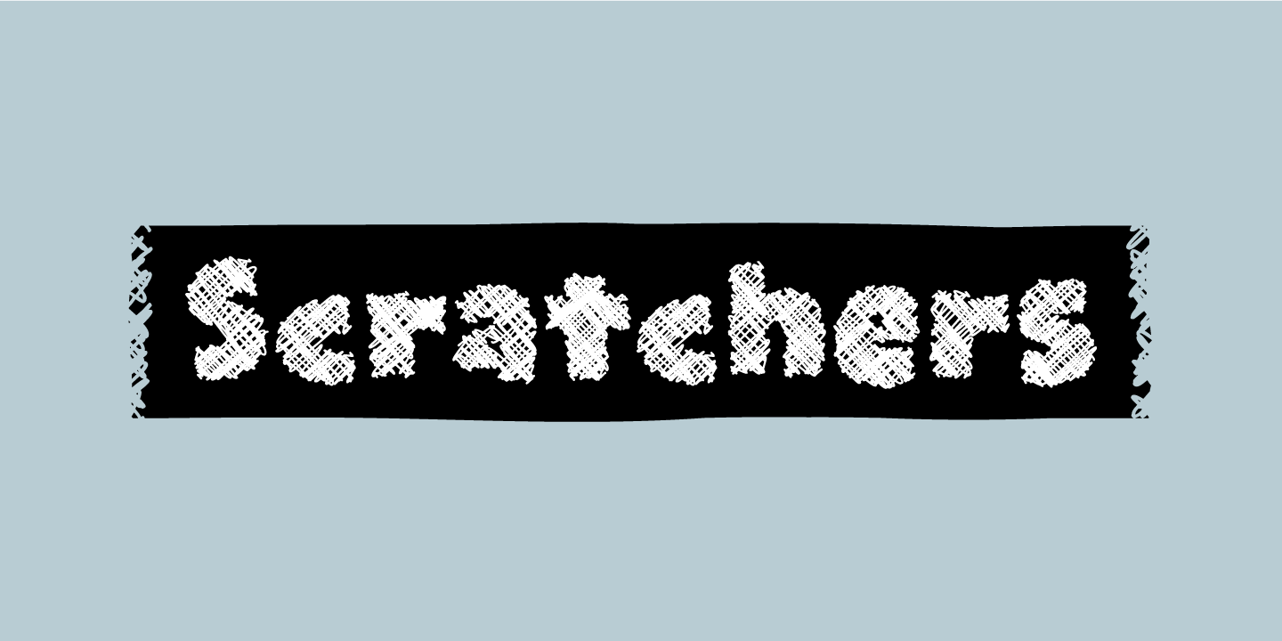Example font Scratchers #1
